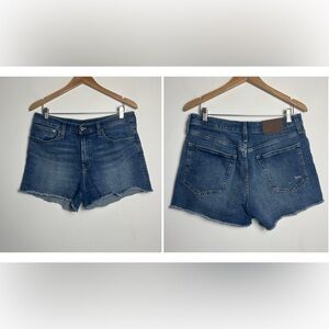 J. Crew High Rise Denim Cutoff Frayed Hem Shorts Size 30